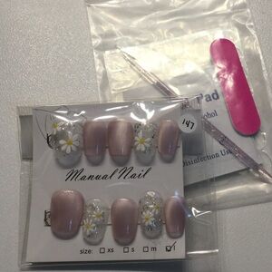 Brand New Hand Made Press on Nails # 147